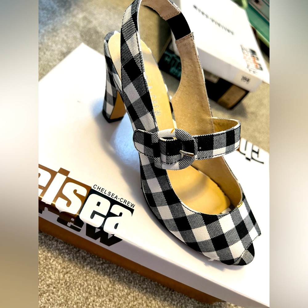 Chelsea Heels - Gingham